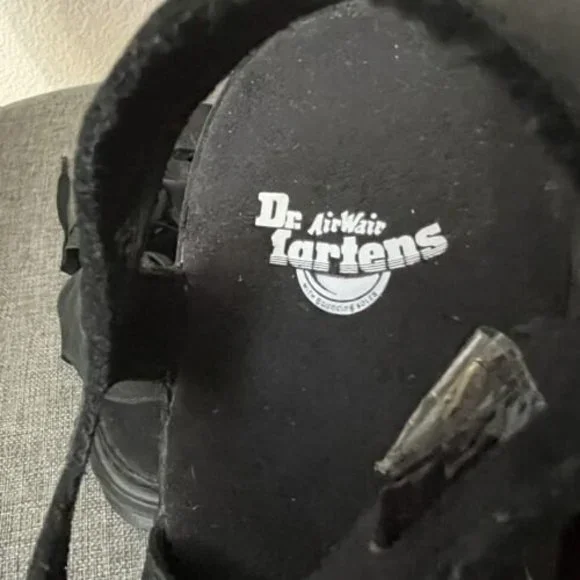 Dr. Martens Kristina Womens Black Gladiator Leather Sandals Size 7 SB04 - Picture 6 of 8